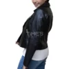 Black Slim Fit Biker Leather Jacket