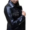 Black Asymmetrical Motorcycle Leather Jacket Women