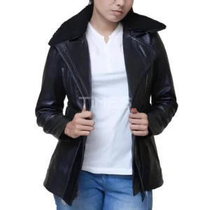 Women Black Leather Jacket