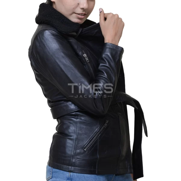 Women Black Leather Jacket