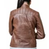 Brown Pocket Leather Jacket