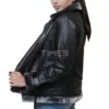 Black Shearling Leather Jacket