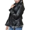 Black Shearling Leather Jacket