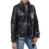 Black Shearling Leather Jacket