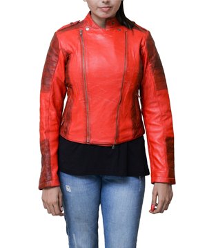 Women Distressed Leather Jackets