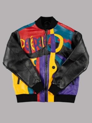 Picasso Plush Leather Bomber Jacket