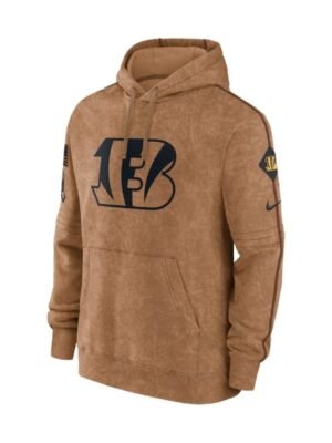 NFL Cincinnati Bengals Salute To Service Brown Hoodie
