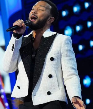John Legend DNC 2024 Tweed Blazer
