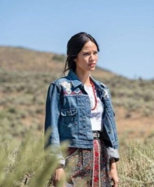 Monica Dutton Blue Denim Jacket Yellowstone Season 3