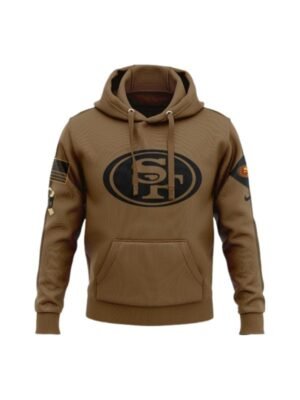 NFL 49ers Salute To Service Brown Hoodie