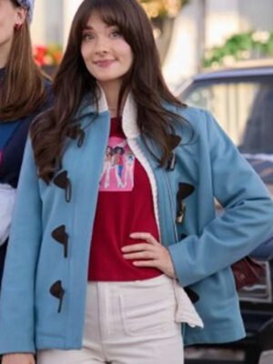 Eva Bourne A ’90s Christmas 2024 Blue Jacket