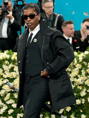 ASAP Rocky 2025 Met Gala Black Coat
