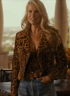 Landman Ali Larter Leopard Print Jacket