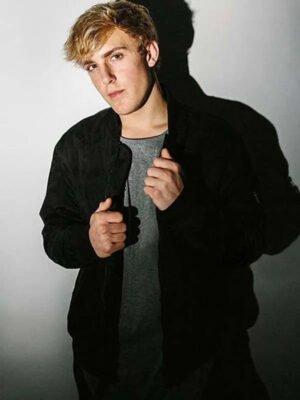 Jake Paul Black Suede Leather Jacket