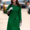 The Devil Wears Prada 2 Anne Hathaway Green Wool Coat