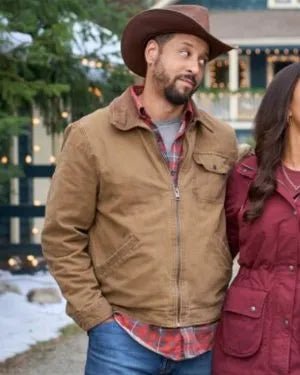 Christmas Under the Lights 2024 Antonio Cayonne Brown Jacket