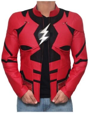Barry Allen Season 4 Flash Leather Jacket