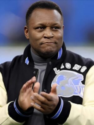 Barry Sanders Detroit Lions NFL Beverly Hills Edition Varsity Jacket