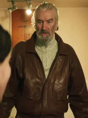 Pushers 2025 Clive Russell Brown Leather Jacket