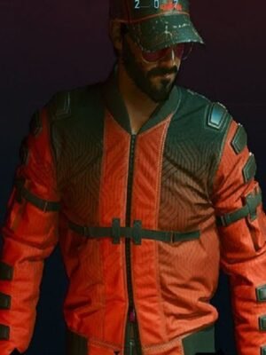 Cyberpunk 2077 Samurai Orange Bomber Jacket