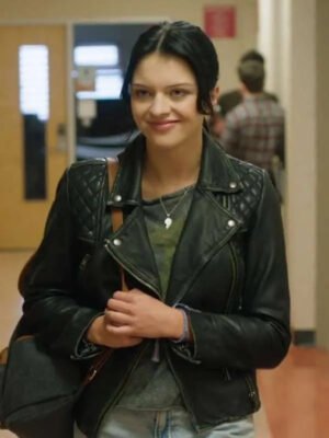 Danger In The Dorm 2024 Clara Alexandrova Black Quilted Leather Jacket
