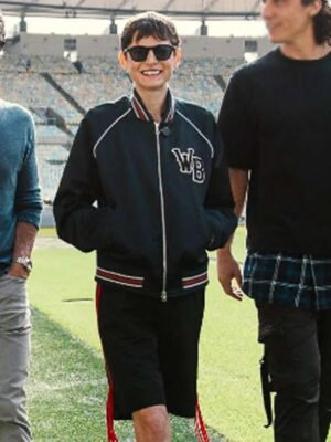 Emma Corrin Deadpool & Wolverine Black Varsity Jacket