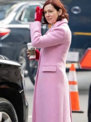 Elsbeth 2024 Carrie Preston Pink Trench Coat