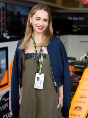 Emilia Clarke F1 Grand Prix of Great Britain Bomber Jacket