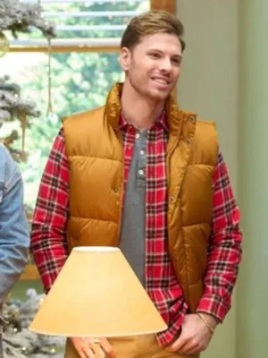 Finding Mr Christmas Craig Geoghan Brown Puffer Vest