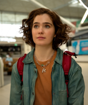 Love At First Sight Blue Leather Jacket