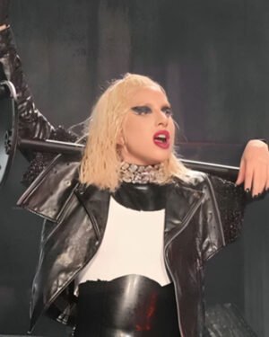 Joker Folie A Deux 2024 Lady Gaga Black Leather Jacket