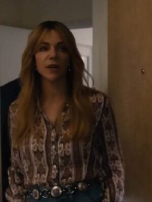 Kaitlin Olson High Potential Printed Silk Blouse