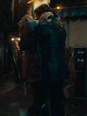 Song Sung Blue Hugh Jackman Black Leather Coat