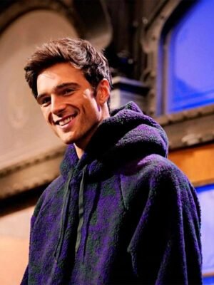 Jacob Elordi SNL Purple and Black Hoodie