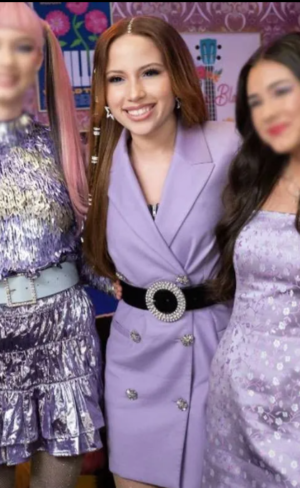 Jade Castillo Electric Bloom Purple Blazer