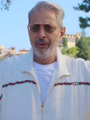 Jeff Goldblum Kaos 2024 White Jacket