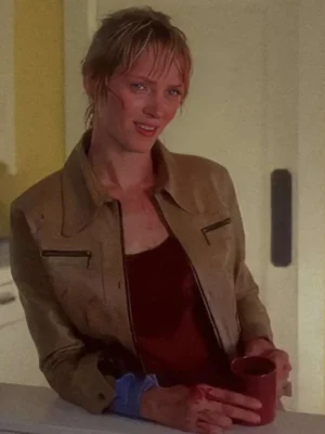 Kill Bill Vol.1 Uma Thurman Brown Leather Jacket