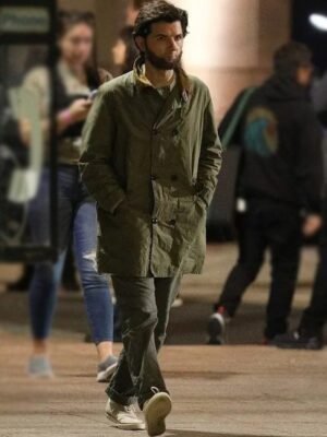 Adam Scott Madame Web 2024 Green Coat