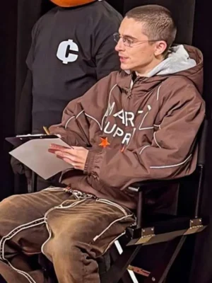 Marty Supreme Timothee Chalame Brown Jacket