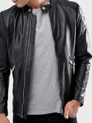 Mens Black Jacket – Stylish Cafe Racer