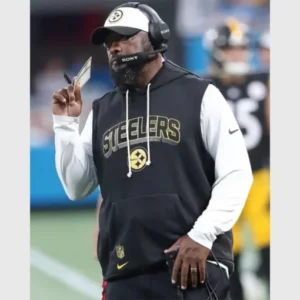 Mike Tomlin Steelers Sideline Sleeveless Hoodie