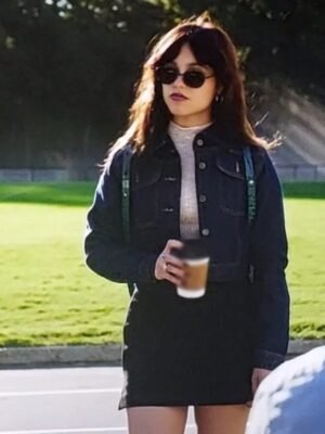 Jenna Ortega Miller’s Girl 2024 Blue Denim Jacket