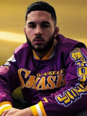 My Hero Academia Los Angeles Lakers Purple Jacket