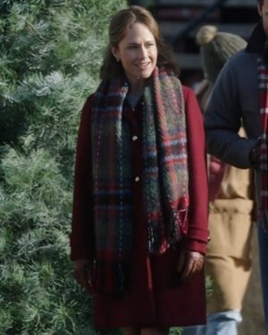Our Holiday Story 2024 Nikki Deloach Red Coat