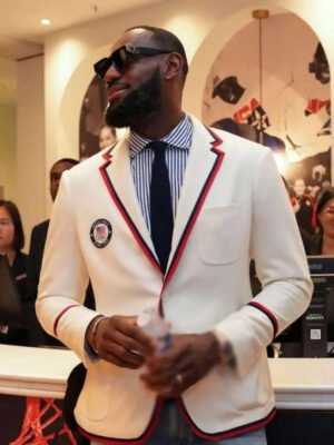 LeBron James Paris Olympics 2024 Team USA Blazer
