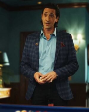 Poker Face Sterling Frost Jr Blue Plaid Blazer