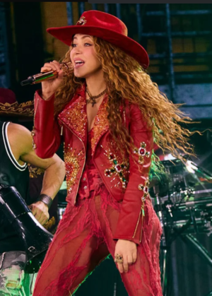 Shakira Concert Red Jacket