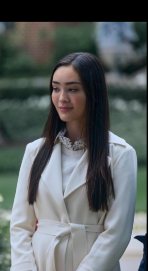 Brianne Howey Oh What Fun White Coat
