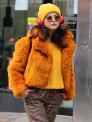 Only Murders In The Building Selena Gomez Fur Shearling Jacket