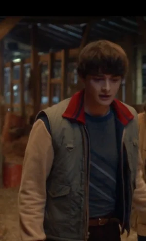 Stranger Things S05 Noah Schnapp Green Vest